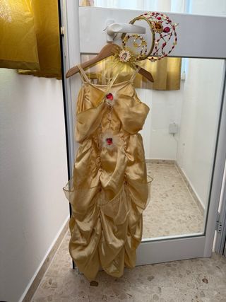 Disfraz Bella Princesa Disney con Corona y varita