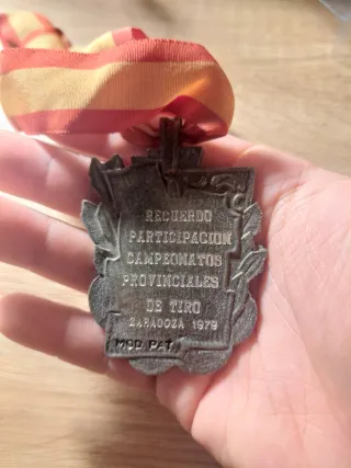 Medaglia Tiro Zaragoza 1979 Vintage