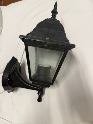 Aplique exterior farolillo negro