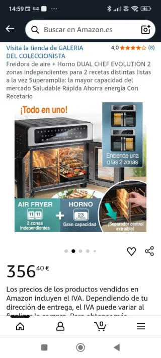 Horno Freidora DUAL CHEF EVOLUTION 2