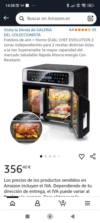 Horno Freidora DUAL CHEF EVOLUTION 2