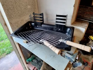 Mini barbacoa carbón portátil