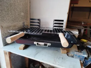 Mini barbacoa carbón portátil