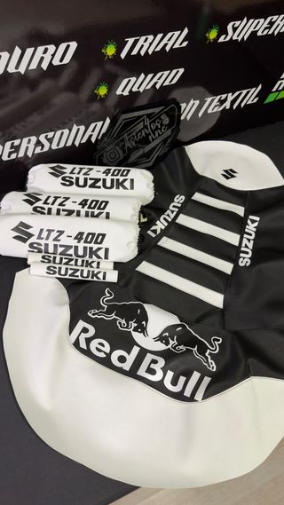 Promoción LTZ 400 Red Bull con protectores
