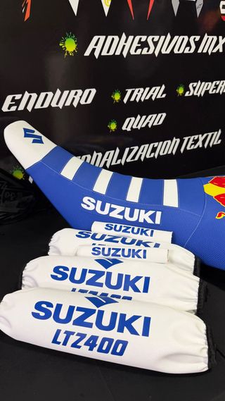 Promoción LTZ 400 Red Bull con protectores