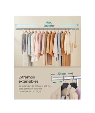 Burro Ropa Metálico con Ruedas Maisons du Monde