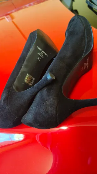 Zapatos Paco Herrero Piel Negros Talla 41