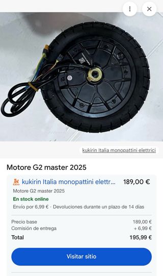 Motor 1000w Patinete Electrico Kukirin G2 Master