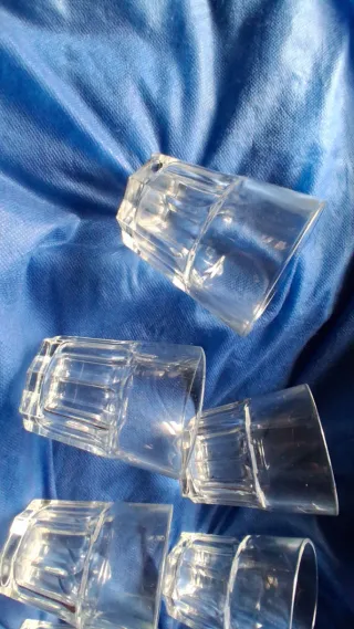 Lote 6 Vasos Cristal Desayuno