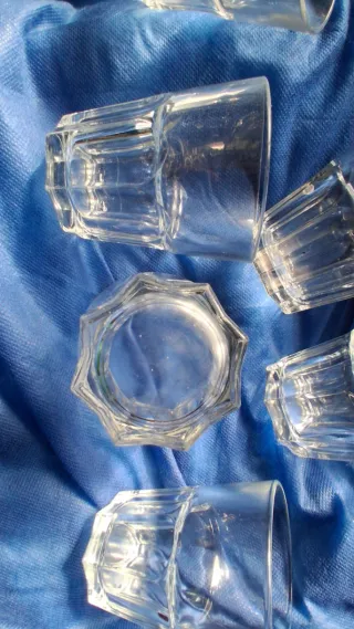 Lote 6 Vasos Cristal Desayuno