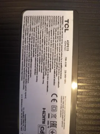 TV para piezas pantalla rota