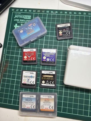 Nintendo DS Blanca con Juegos