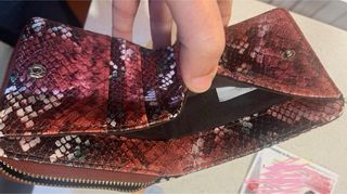 Cartera monedero estampado