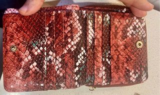 Cartera monedero estampado