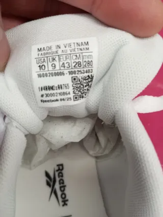 Zapatillas Reebok Hombre Blancas y Azules