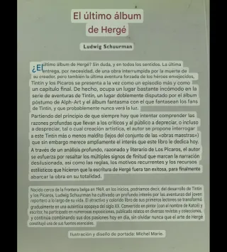 L'ultime album d'Hergé