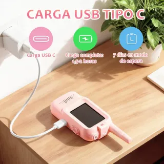 2 Walkie Talkies con Vídeo para Niños