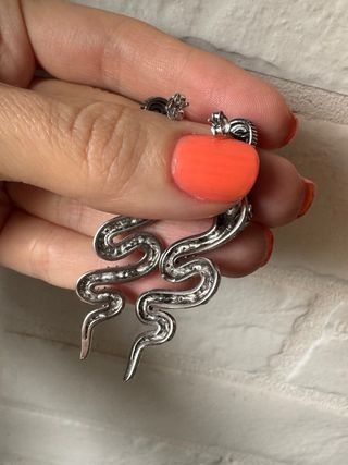 Orecchini Serpente Argento 925 Smaltati