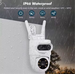 Cámara Vigilancia Doble Lente