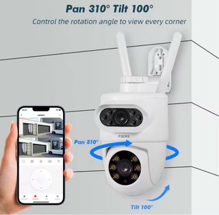 Cámara Vigilancia Doble Lente