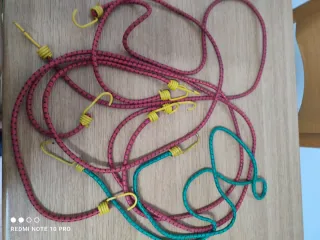 Set 5 cinghie elastiche con ganci