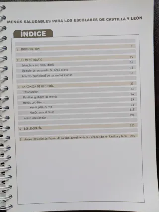 Menús saludables para los escolares de Castilla...
