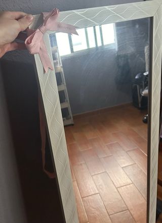 Espejo ligero madera y cristal