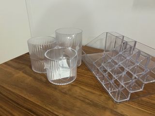 Pack 2 Organizadores Maquiagem Pincéis Acrílico