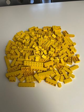 Lotto mattoncini LEGO gialli