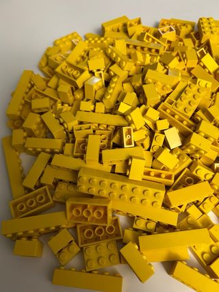 Lotto mattoncini LEGO gialli