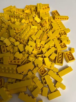Lotto mattoncini LEGO gialli