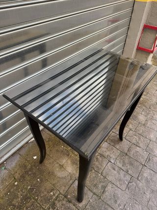 Mesita tocador IKEA LEKSVIK cristal