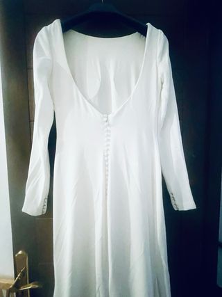 Vestido de novia manga larga