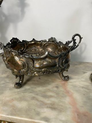 PLATA 925: CANDELABROS Y CENTRO DE MESA