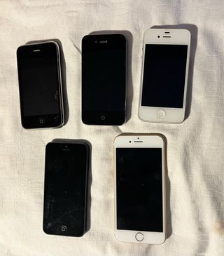 Lote 5 iPhone  (Negro y Dorado)