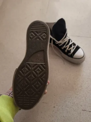 Converse Chuck Taylor All Star Plataform Negras