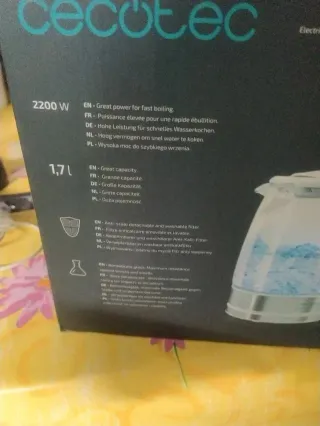 Hervidor Cristal Cecotec