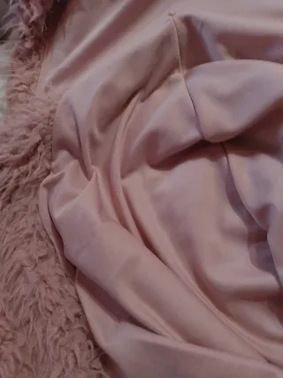 Chaqueta abrigo pelo sintético rosa