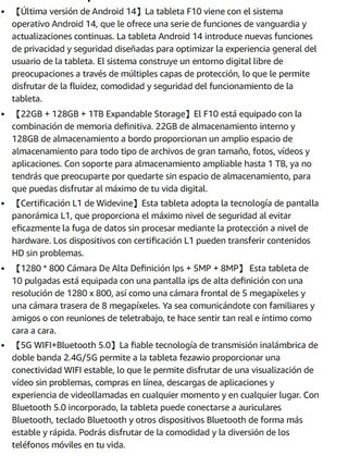 Tablet 10" + funda + teclado + raton