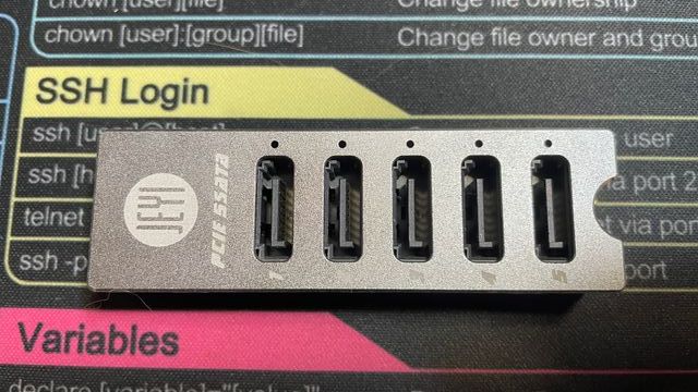 Adaptador Jeyi M.2 NVMe a 5x SATA3