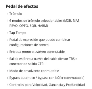 Pedal MXR Tremolo M305
