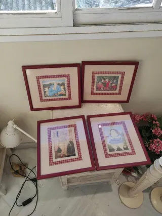 Set de 4 Cuadros Decorativos