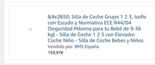 Silla coche Isofix Grupo 1-2-3