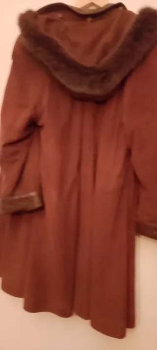 Abrigo mujer marrón