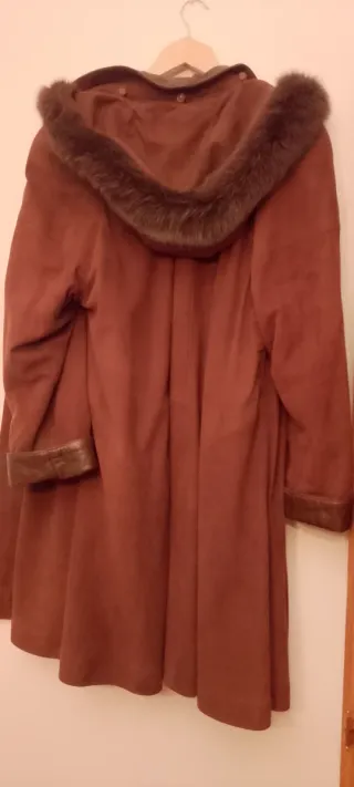 Abrigo mujer marrón