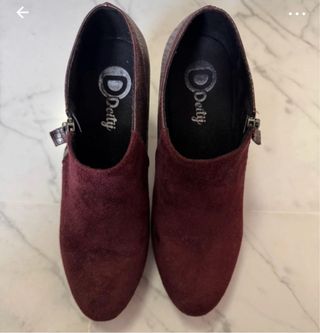 Botines Burdeos Deitij Talla 40 Mujer