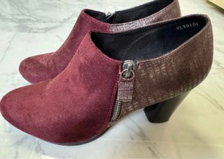 Botines Burdeos Deitij Talla 40 Mujer