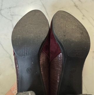 Botines Burdeos Deitij Talla 40 Mujer