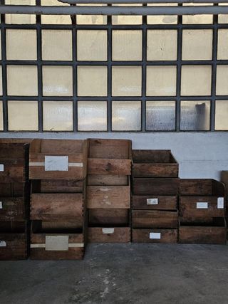 Cajones de madera antiguos