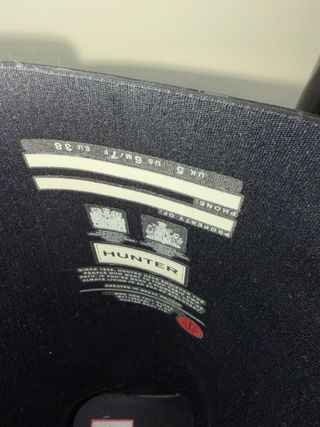 Botas Hunter Gloss Negro Talla 38